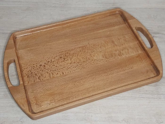 beech tray - My, Tray, CNC, Tree, Hobby, Creation, Kitchen, Beech, Video