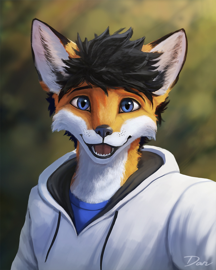Cheerful fox