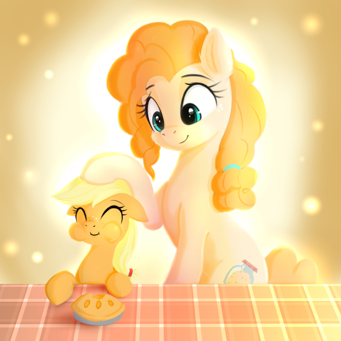  My Little Pony, Ponyart, Applejack, Pear Butter, Darksly-z