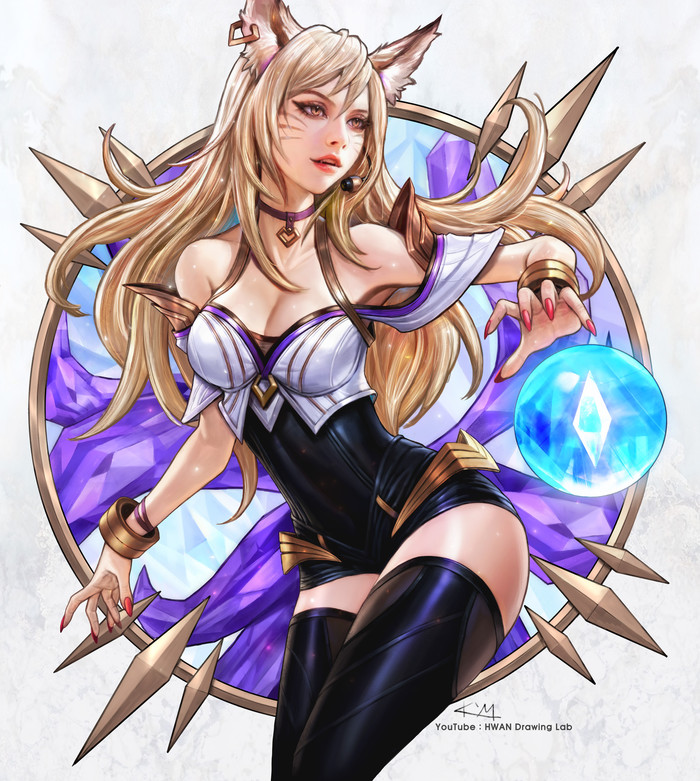 Ahri , League of Legends, KDA, Ahri, , Animal Ears, , Kim Sung Hwan