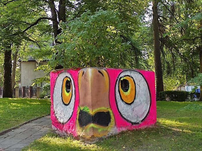 Kesha, what happened to us? - Art, Street art, Cubism, Kaliningrad, Parrot Kesha
