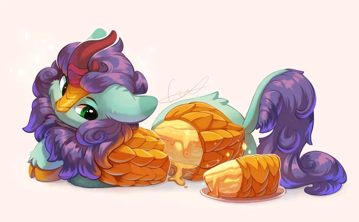 Живой торт - My Little Pony, Original Character, MLP Kirin, Торт, Peachmayflower