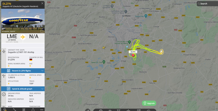 Zeppelin Flightradar24, 