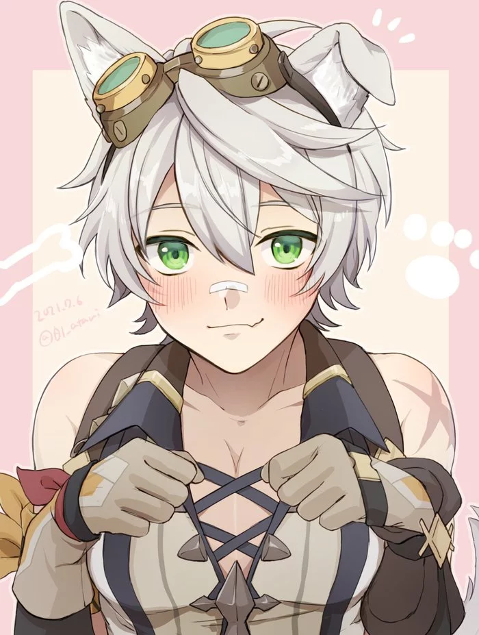 Bennet and Razor - Anime, Anime art, Genshin impact, Bennett, Razor, Shipping, Senen-Ay, Gays, , Femboy, Longpost