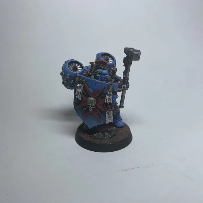 Adeptus astartes: captain on jampac - Моё, Warhammer 40k, Wh miniatures, Длиннопост