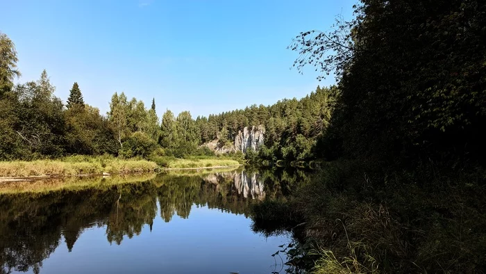 Chusovaya River - My, River, Chusovaya, Forest, Reflection, Travels, The photo