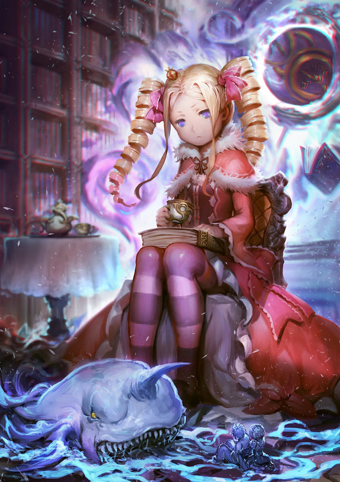   Re:Zero Kara, Beatrice, Anime Art, Loli, 