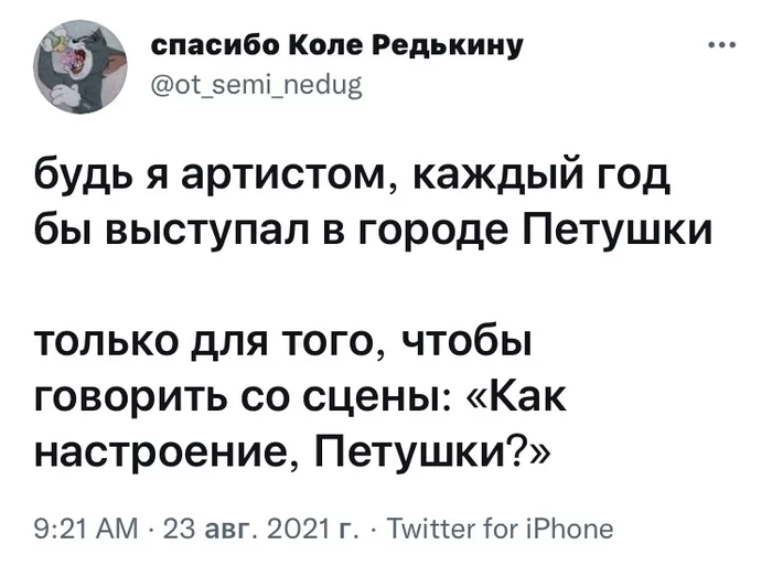 Мечта - Юмор, Скриншот, Twitter, Петушки город