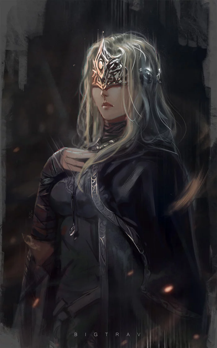 Fire Keeper - Drawing, Dark souls, Dark souls 3, Fire keeper, Girls, Bigtrav, Art