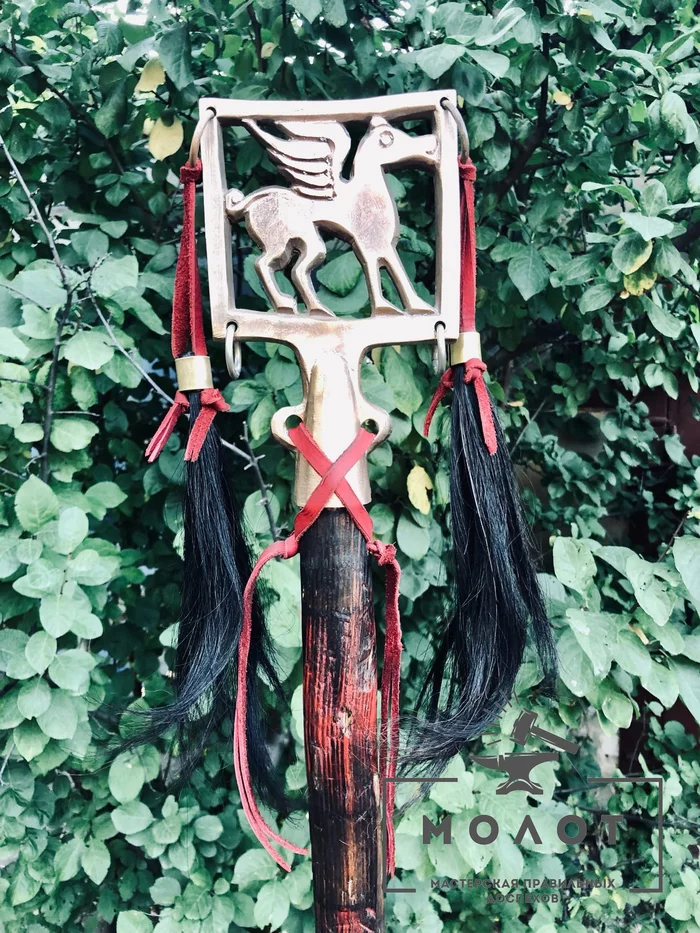 Scythian banner - My, Scythians, Flag, Reconstruction, Casting, Hammer, Longpost