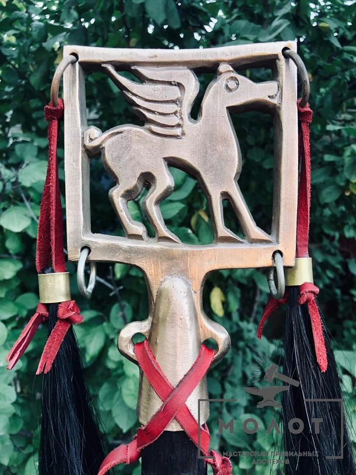 Scythian banner - My, Scythians, Flag, Reconstruction, Casting, Hammer, Longpost