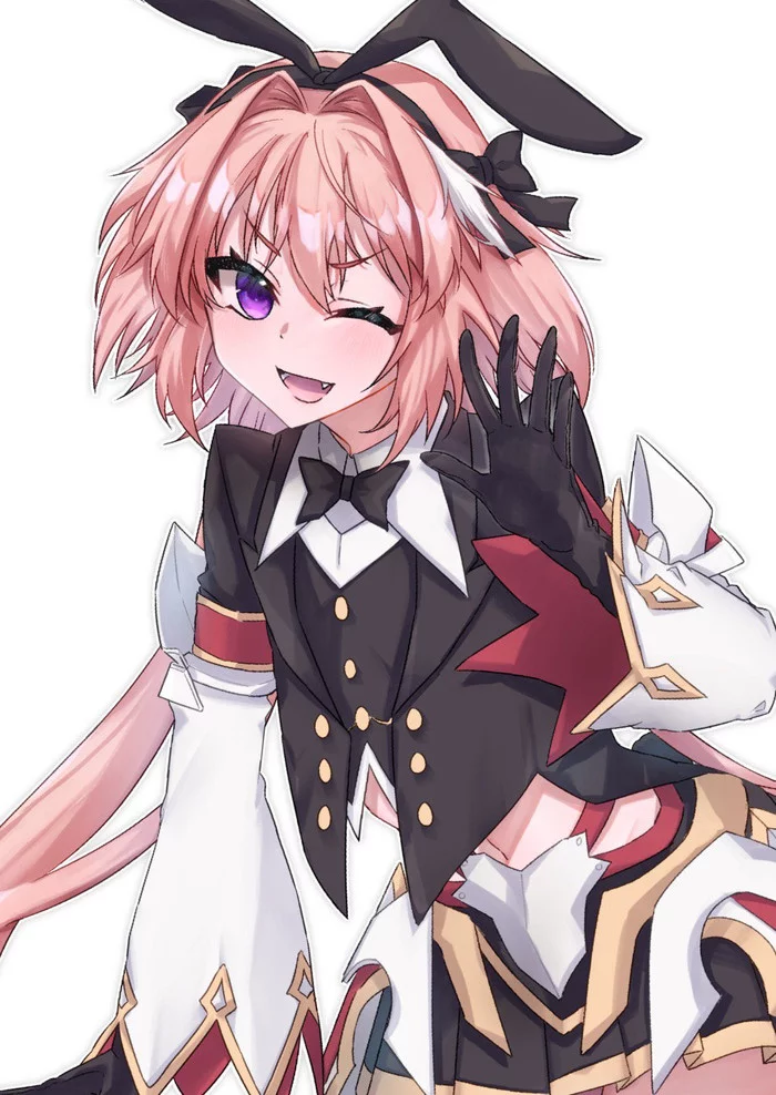 Rabbit again - Its a trap!, Astolfo, Anime art, Anime trap, Trap Art, Fate, Fate grand order