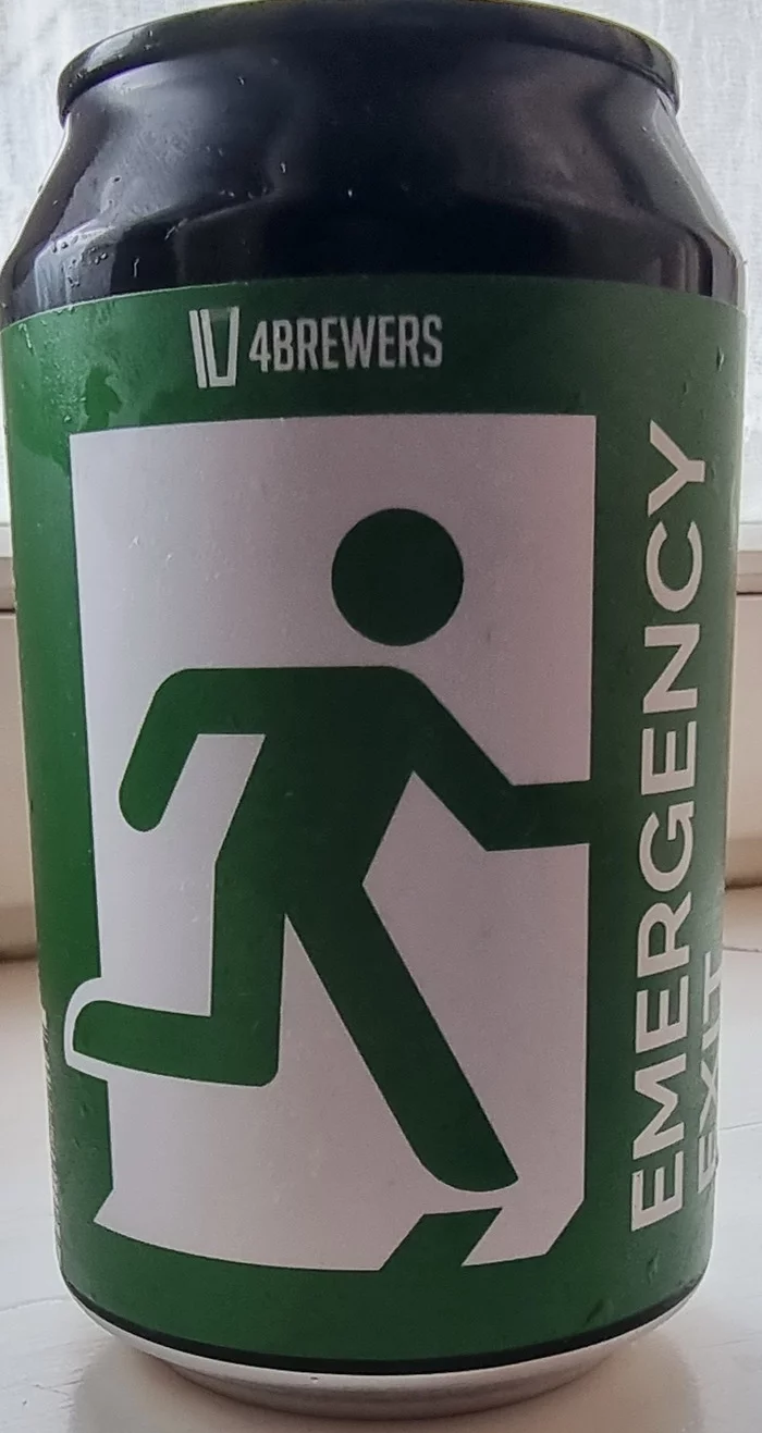 Emergency exit - IPA от 4BREWERS - Моё, Крафтовое пиво, Обзор, Пиво, Длиннопост