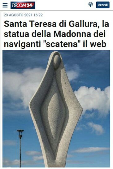 Santa Teresa di Gallura, la statua della Madonna dei naviganti scatena il  web