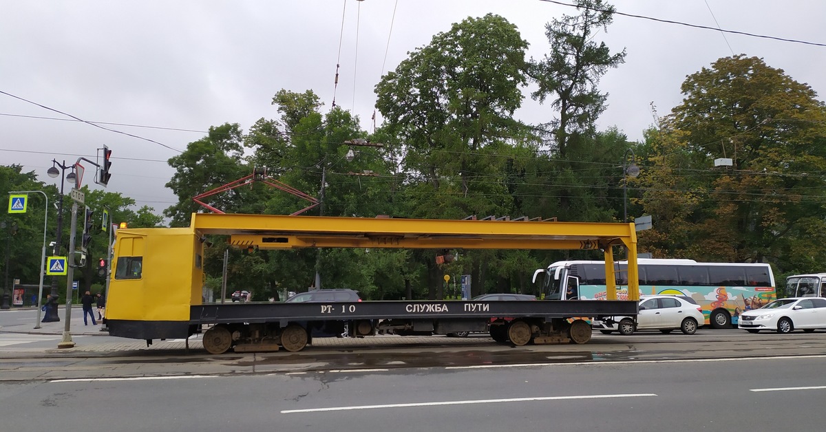 Rail transporter TK-28B - Tram, Saint Petersburg, Interesting