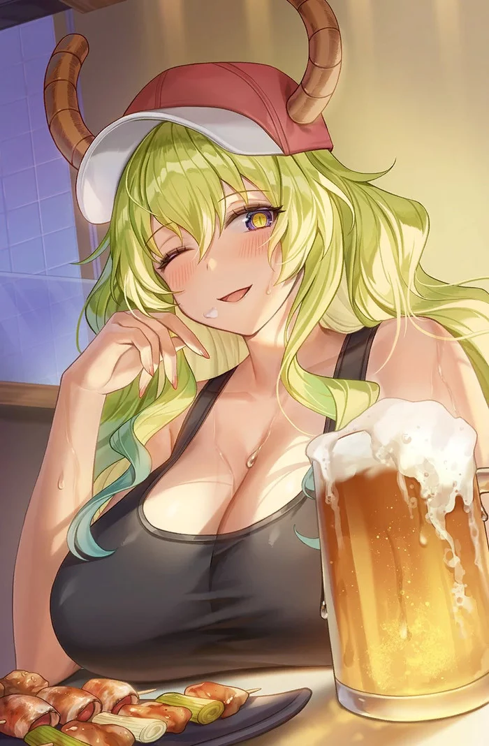 Binge - Kobayashi-san chi no maidragon, Lucoa, Anime art, Anime