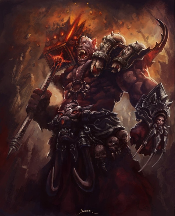 Orc Chieftain by ShoZ-Art World of Warcraft, Warcraft, Blizzard, Game Art, , , 