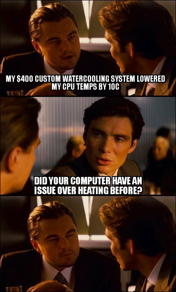 моя кастомизированная система водяного охлаждения за 400 баксов понизила температуру проца на 10 градусов перевод, начало, компьютер, охлаждение