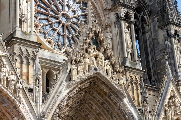 Cathedral of Notre Dame de Reims - My, Travels, France, Europe, Church, Catholic Church, The cathedral, Reims, The photo, , Architecture, Stained glass, Joan of Arc, Sculpture, Longpost