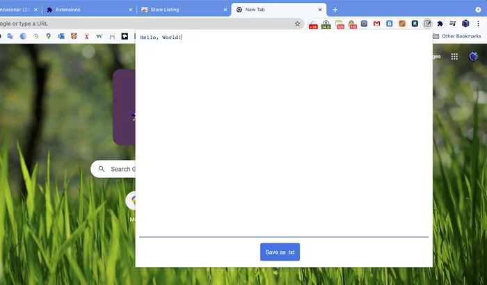 Simple text editor for taking notes right in Chrome - My, Google chrome, Notepad, Extension, Extension, Notebook