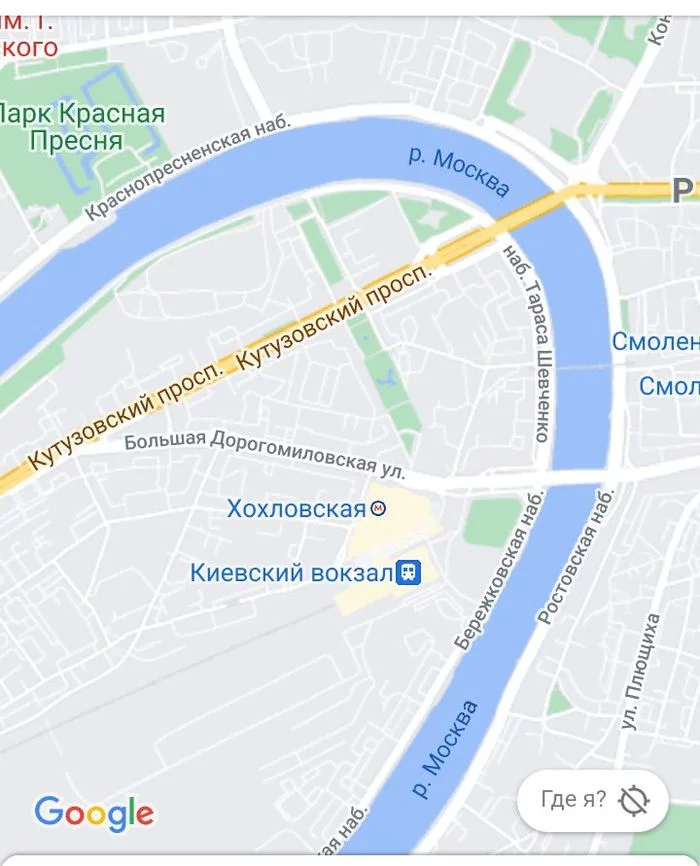 Google maps renamed Kyiv metro station in Moscow - Moscow, Metro, Google maps