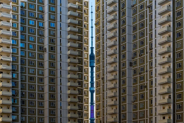 Humanist - My, Moscow, High-rise building, Ostankino tower, Apartment buildings, Town