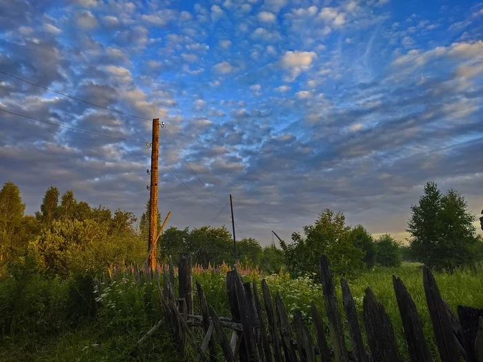 Morning on an abandoned farm - My, The photo, Landscape, Village