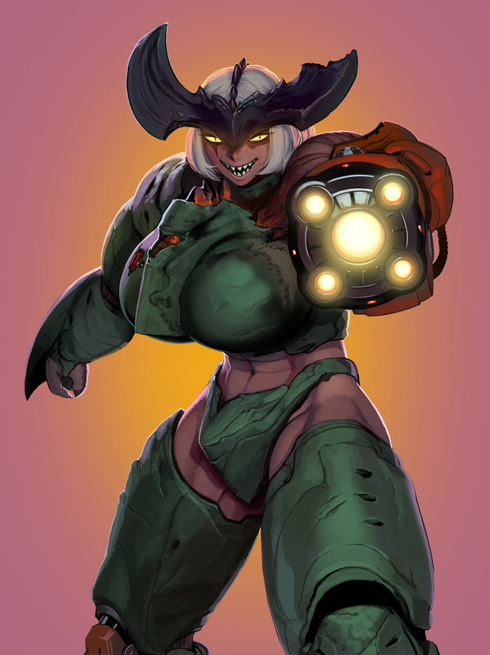  Doom, Cyberdemon, Aka6, , , Anime Art