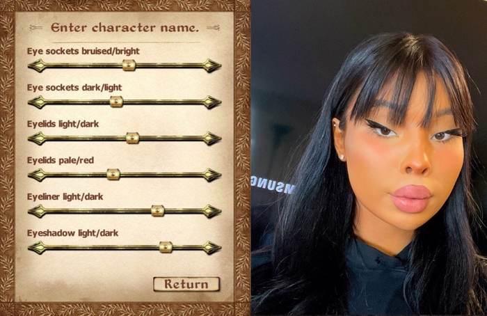 Maybe twist your lips even more? - Humor, Images, The Elder Scrolls IV: Oblivion, Character Creation, Girls, Makeup, Asians
