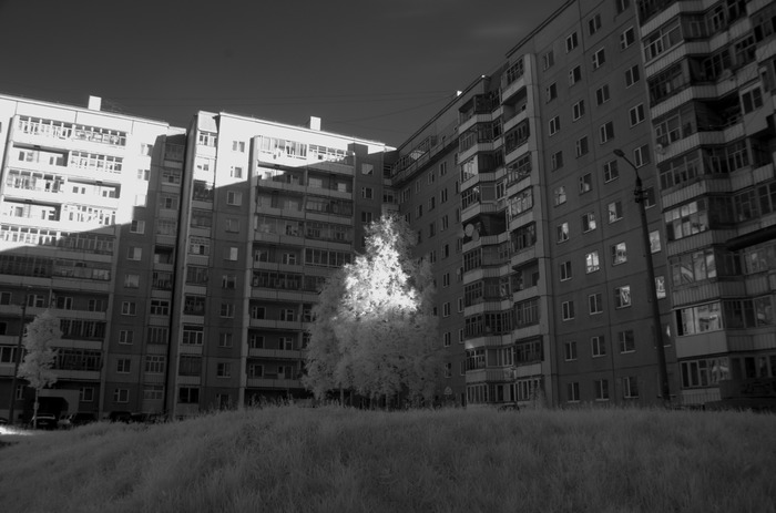 Безвременье - 3 (городское) Инфракрасная съемка, Архангельск, Фотография, Город, Длиннопост
