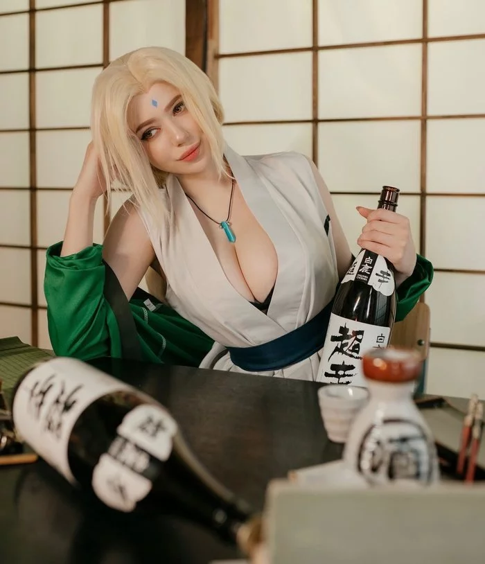 Drunk Tsunade - Cosplay, Anime, Naruto, Boobs, Tsunade, Girls, Longpost