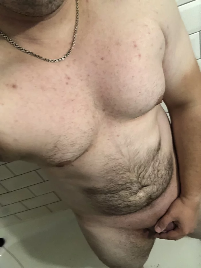 A little overgrown belly - NSFW, My, Homemade, Copyright, Men, Hairiness, Erotic, Penis, Playgirl, Nudity, , Shower, Bathroom, Author's male erotica