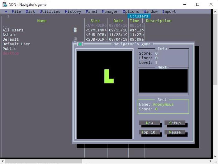 Nostalgia - Tetris, Norton Commander, Nostalgia, Computer games
