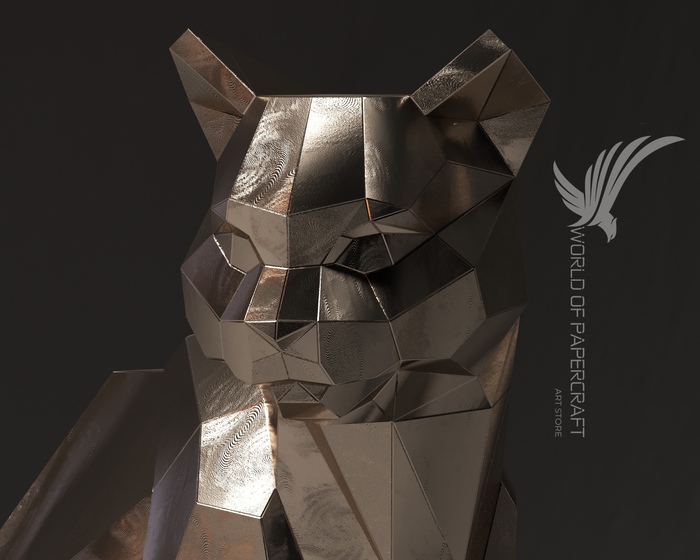    Low poly,   , 3D , , , Papercraft, , , 