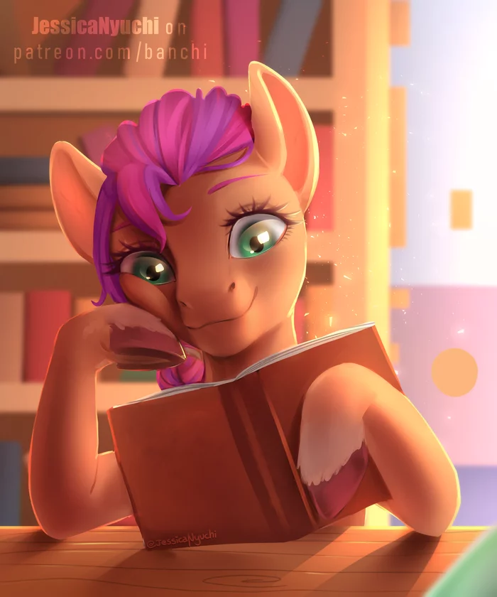 solar book reader - My little pony, Sunny starscout, Jessicanyuchi