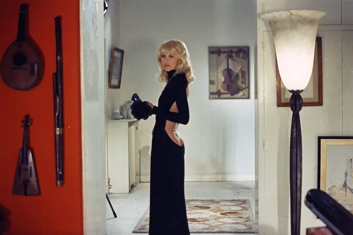 Little black dress from the movie Tall Blond in a Black Boot, 1972 - France, Revealing dress, Actors and actresses, Movies, French cinema, Video, Longpost, The dress, Cutout, Booty