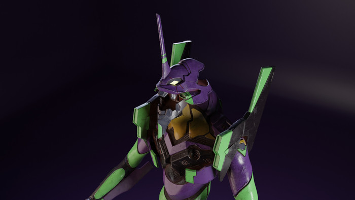 Eva - 01 - My, Evangelion, Eve, Blender, 3D, 3D modeling, Anime, Anime art, Longpost