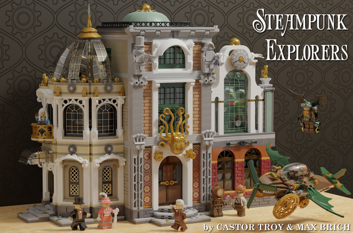 Steampunk Explorers Chicken steampunk, , LEGO