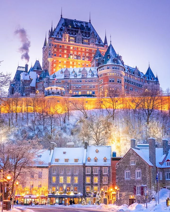 Quebec, Chateau Frontenac Hotel - Architecture, Canada, Hotel, The photo, Quebec