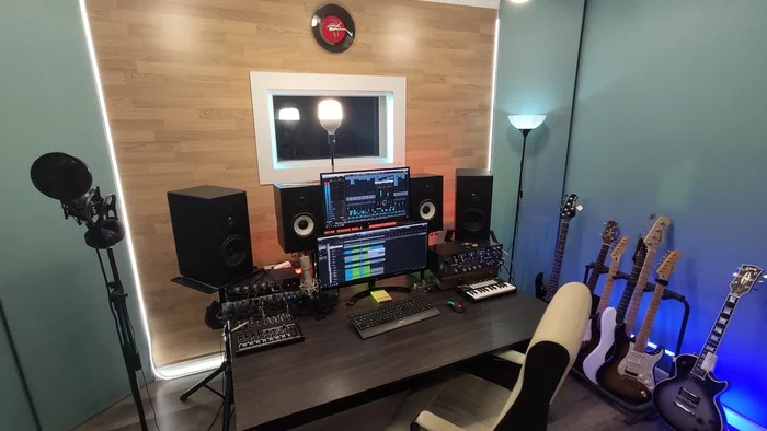 My work place! - My, Recording studio, Guitar, Arrangement