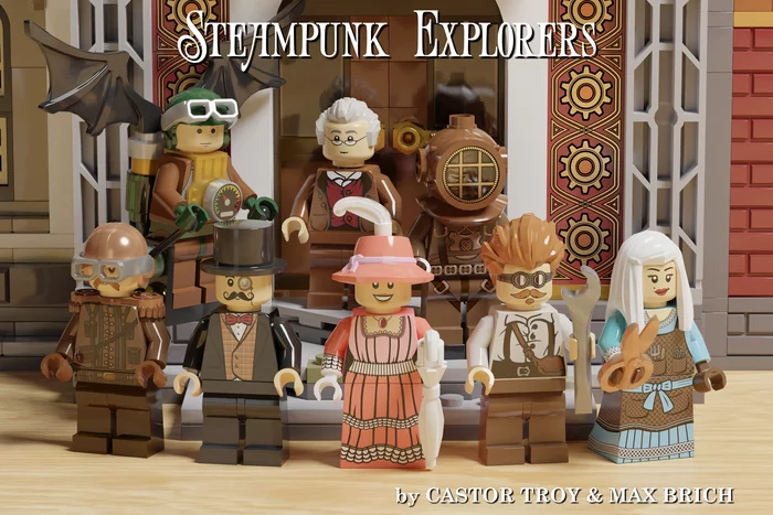 Steampunk Explorers - My, Steampunk, Lego, Ideas