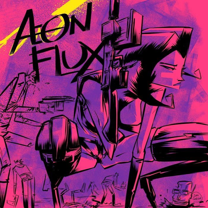 Aeon Flux - My, Samgudilin, , Fan art, Drawing, Digital drawing