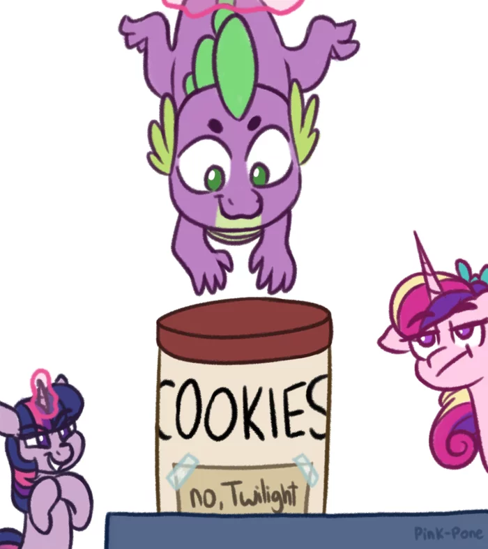 Cookies not for Twilight - My little pony, Princess cadance, Twilight sparkle, Spike