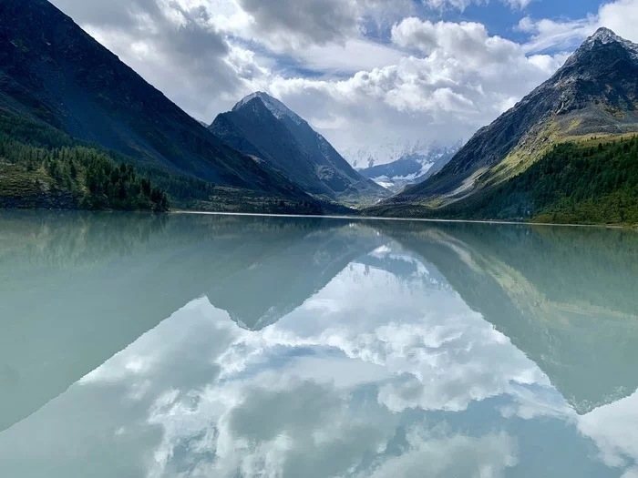 Lake Akkem, foot of Belukha - My, Altai Republic, Akkem, , Katun, Glacier, Longpost, The photo