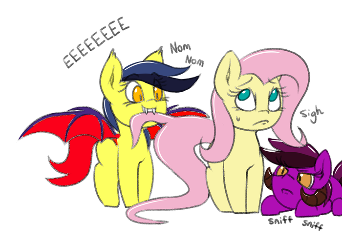  My Little Pony, Ponyart, Original Character, Fluttershy, Batpony
