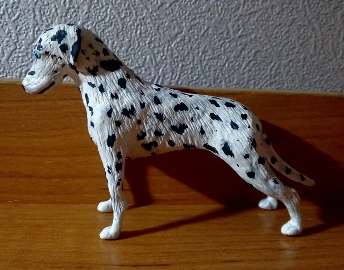 Dalmatian!!! - My, Dalmatian, Polymer clay, Longpost