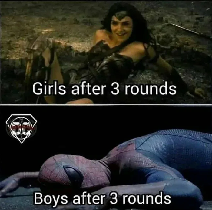 Girls vs boys - Humor, Picture with text, Sex, Boys and girls, Spiderman, Wonder Woman
