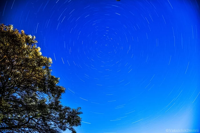 Stellar tracks - My, Stars, Sky, The photo, September, Night, Starry sky, Star Tracks