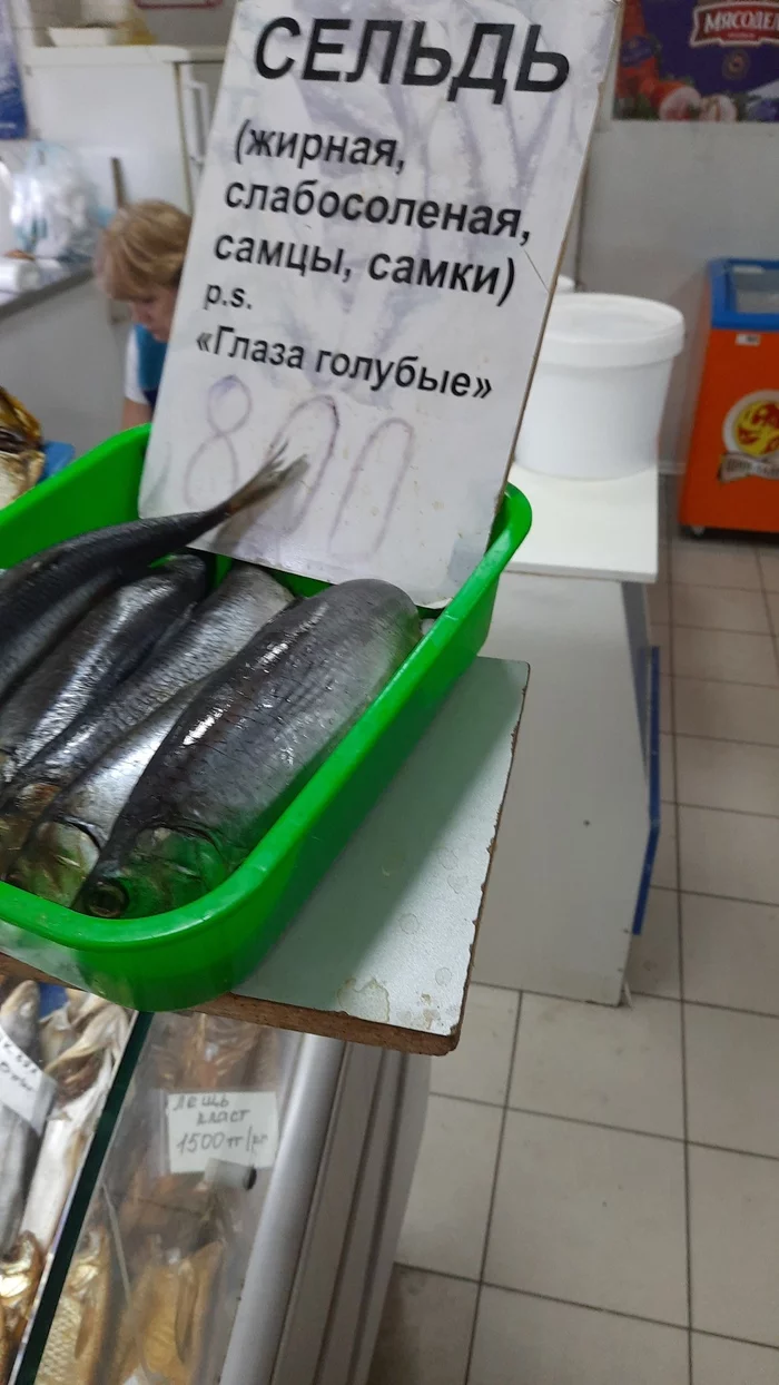 And the eyes are blue, blue... - The gods of marketing, Kazakhstan, Herring