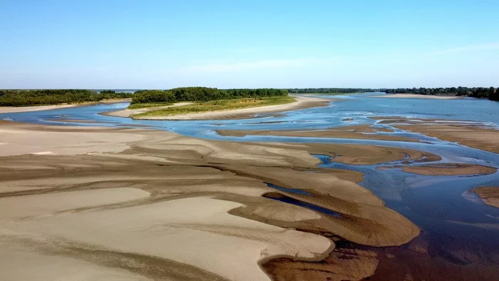 Islands on the Ob - My, Ob, River, Sand, Abstraction, Altai region, Dji, Nature, Landscape, , Russia, Longpost, The photo